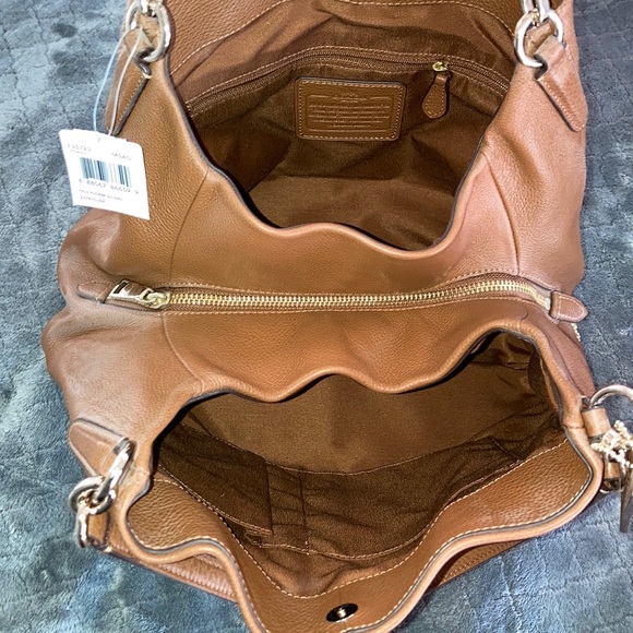 Coach | Bags | Coach Camel Color Leather Shoulder Bag | Poshmark